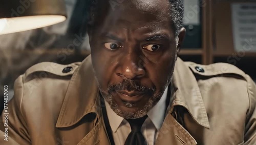 The face of the detective who solved the mysterious crime