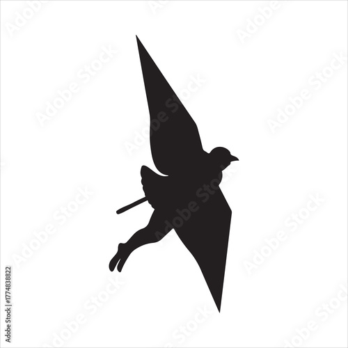 Warm cup of hot chocolate with marshmallows and cinnamon stick — cozy Christmas beverage vector illustration