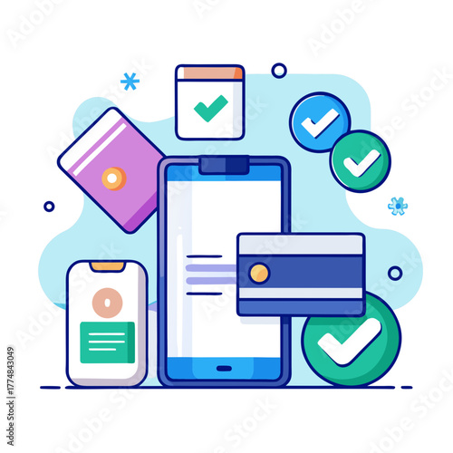 Digital payment and transaction confirmation with mobile phones and credit card