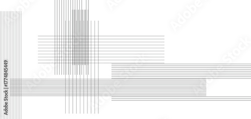 Soft pastel intersecting lines forming geometric plaid pattern on white background, gentle rainbow hues blending into minimal abstract art design for modern visuals