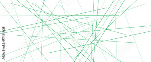 Green abstract geometric linear pattern background, intersecting transparent lines forming minimal composition symbolizing balance, clarity, and digital creativity
