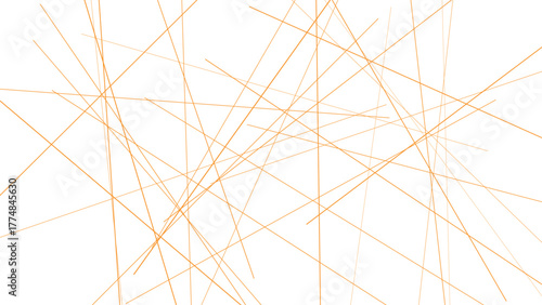 Abstract intersecting orange lines background, modern geometric linear pattern expressing movement, energy and creative minimal digital art composition