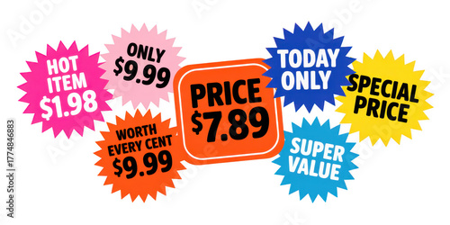 Sale price tags