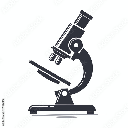 microscope displays precision optics and smooth curves against a plain background revealing science