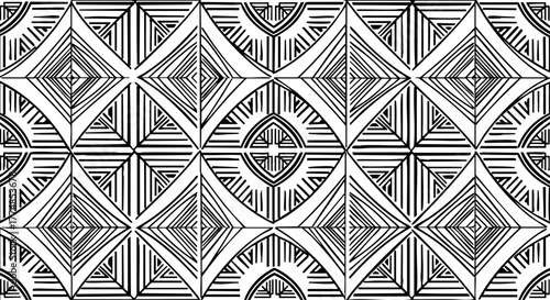 Modern abstract geometric pattern with bold black lines creating a sophisticated and dynamic visual texture for design projects