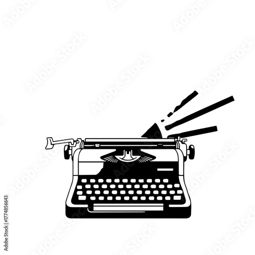 Vintage Typewriter Keys to Creative Writing and Storytelling