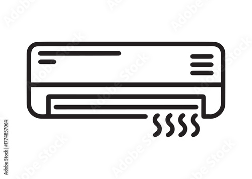 Air conditioner Line art Vector design