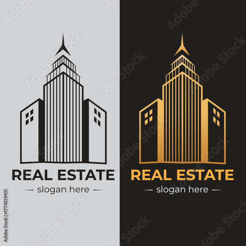 Minimal Modern Real Estate Logo | Realtor, Home, or Building Design