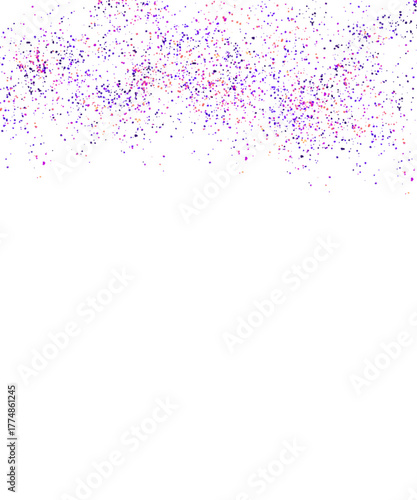 Vibrant Confetti Or Glitter Splatters Forming a Top Border