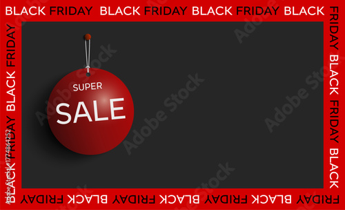 Black Fridae Red Frame