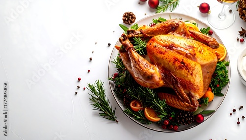 Festive Roasted Turkey - A Delicious Holiday Feast.