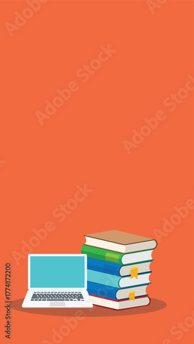Online learning. Concept of webinar, business online training, education on computer or e-learning concept, video tutorial vector illustration	