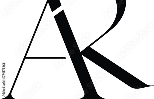 AK logo design template vector illustration