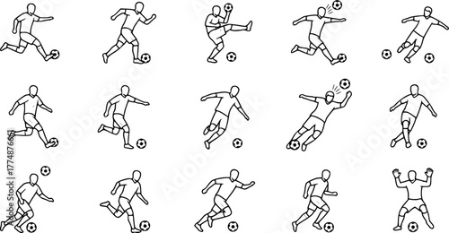 football players vector art silhouette