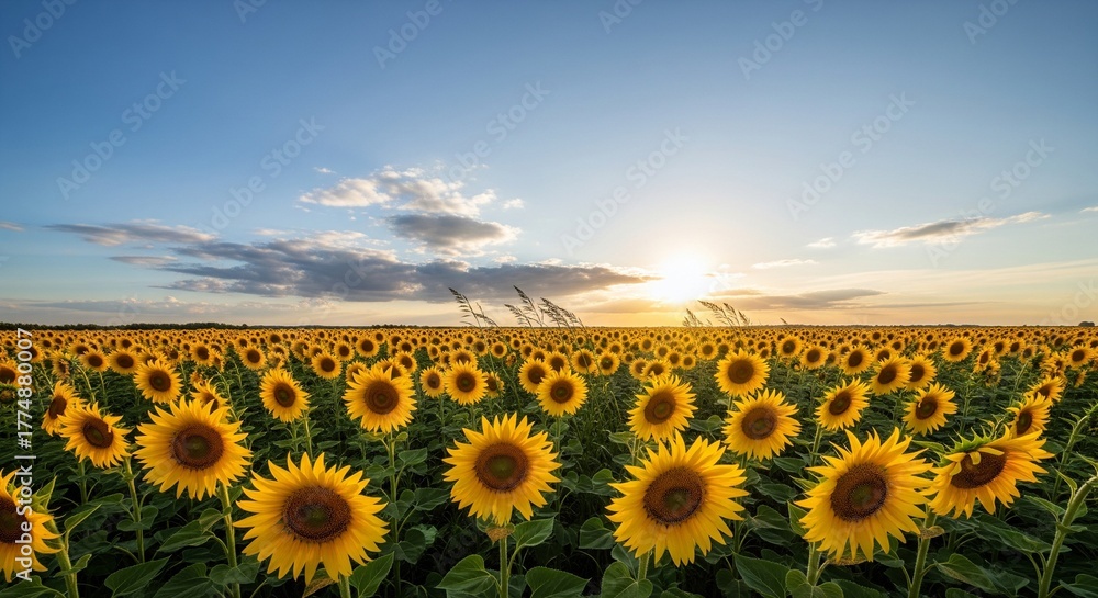 Obraz premium field of sunflowers