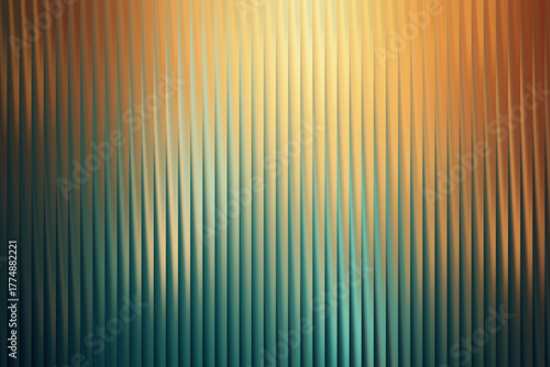Abstract background featuring vertical stripes with a gradient of bright yellow orange and teal hues