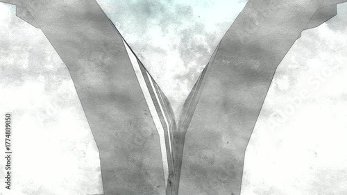 Abstract Sketch Motion Texture Background