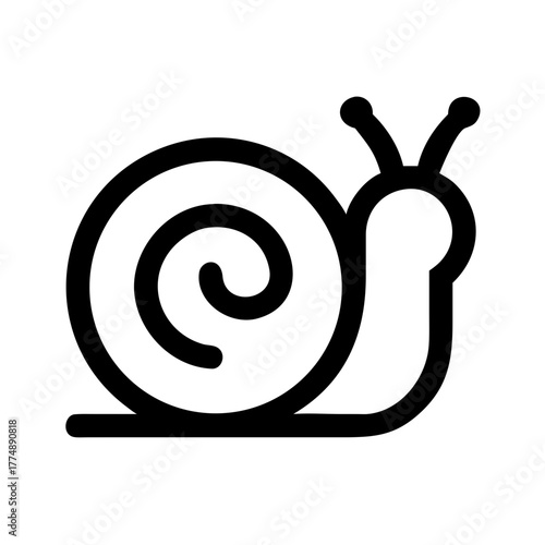 Best snail line art illustration