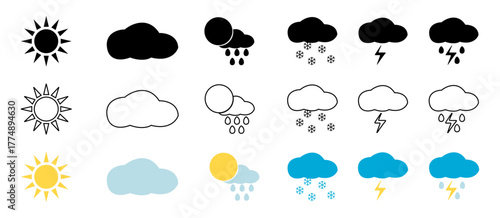 Weather Icon _ Suitable for Environment Theme, Weather Theme, Infographics and Other Graphic Related Assets.