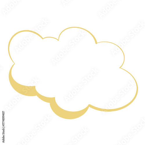 vector illustration of a cloud