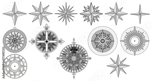 Various Models of Compass Roses