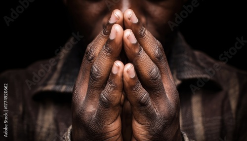 Man Praying To God For Happiness And A Better Life While Repenting Sins And Seeking Unity With The Divine
