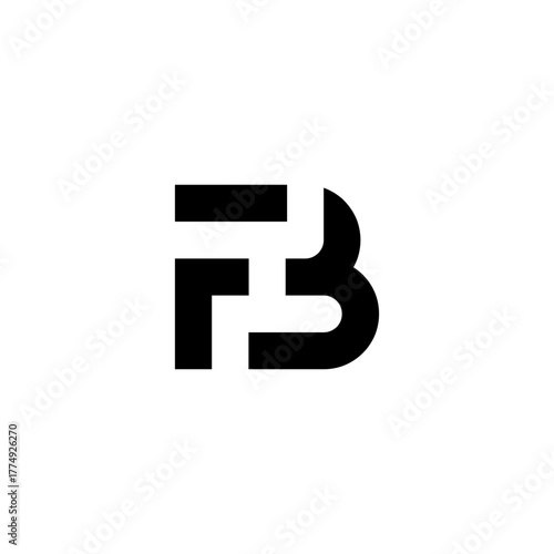 Monogram FB or BF logo is simple, mature and modern style.