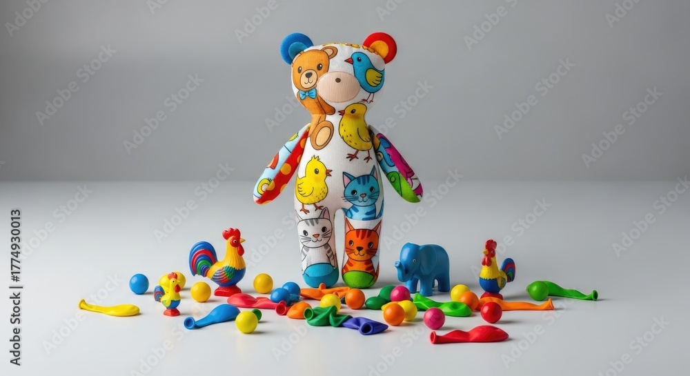 Obraz premium Toys, logos, puzzle, house, vector, illustration, architecture, art, icon, design, child, family, construction, symbol, toy, clown, baby, doll, fun, circus, holiday, animal, red, plasticine, colorful