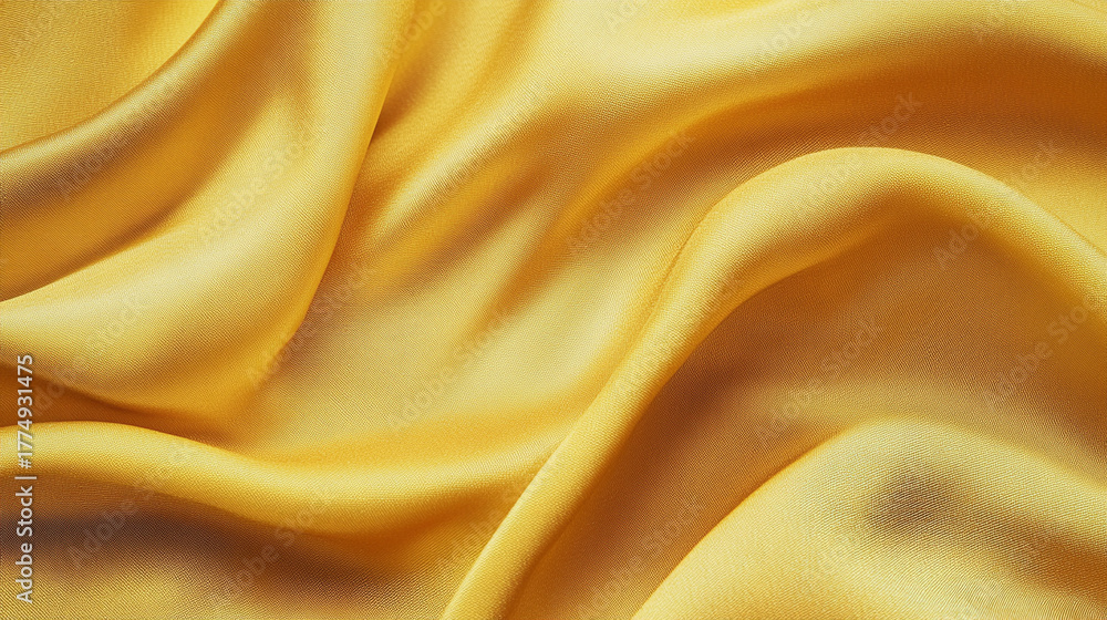 Obraz premium Vivid yellow textured background showing the detailed surface of a yellow material. The soft texture and vibrant color make it ideal for design, branding, packaging, posters, and website backgrounds. 