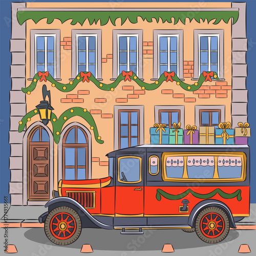 Rothenburg ob der Tauber Christmas bus, Germany