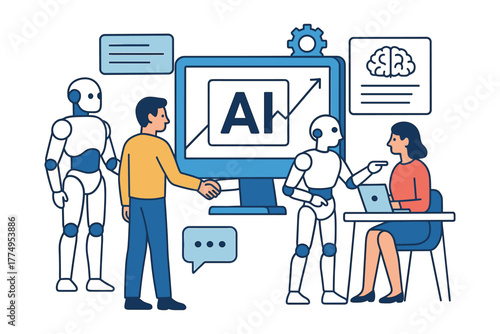 Collaborative future: humans and robots working together in ai development