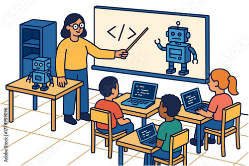 Coding class with robots: engaging kids in stem education through fun and interactive learning