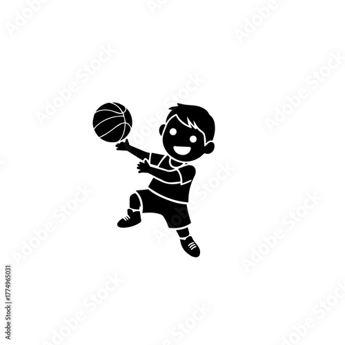Boy with Basketball