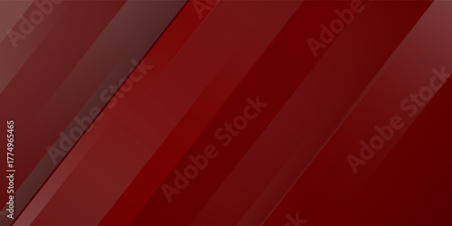 Red line with white architecture futuristic background minimal concept vector illustration subtle design.