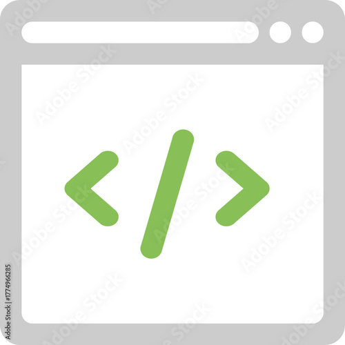 Web Coding Symbol