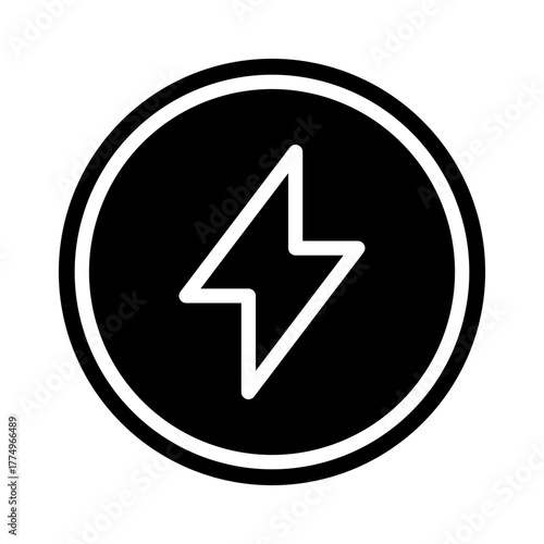 Electricity Glyph Icon