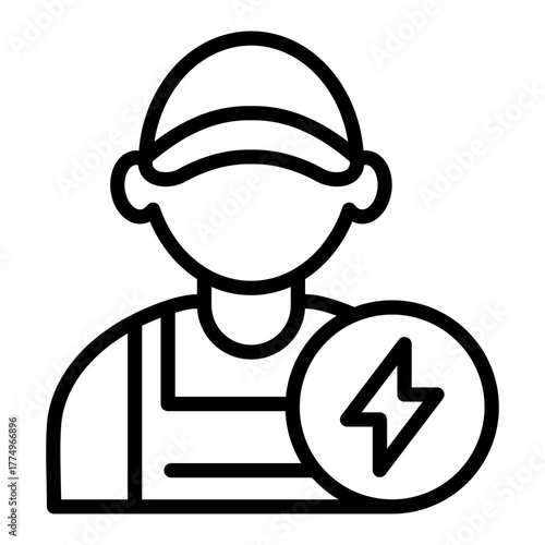 Electrician Outline Icon