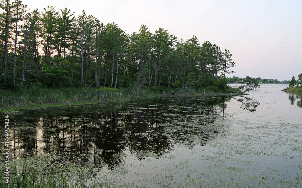 Obraz premium Sunset in Voyageurs National Park, Minnesota
