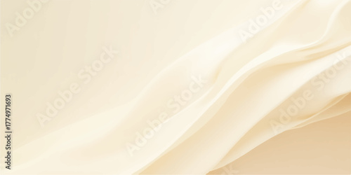 Abstract flowing pink and gold silk satin texture background with a soft, luxury wave pattern
