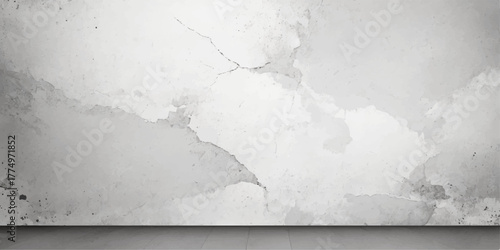 Dark, rough grunge concrete wall texture for an old vintage gray backdrop or wallpaper design