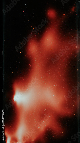 retro old film overlay effect, grunge scratch dust, red light leak, grain noise film distressed texture, flare on black background
