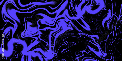 Abstract turquoise and black marbled texture with glitter effect, Colorful marble surface. Dark blue marble pattern of the blend of curves. Marble ink texture abstract background design.