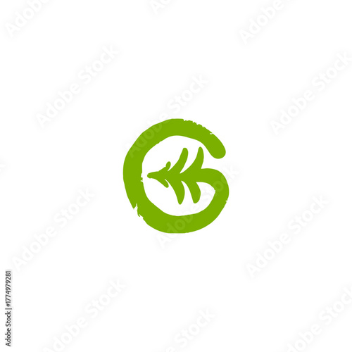 Green Letter G Tree Logo Icon fit for outdoor business