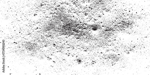 Distressed grunge background texture with grainy dust overlay.  Vector subtle grain texture overlay, grunge background ,dirt overlay or screen effect white dust and scratches on a black background