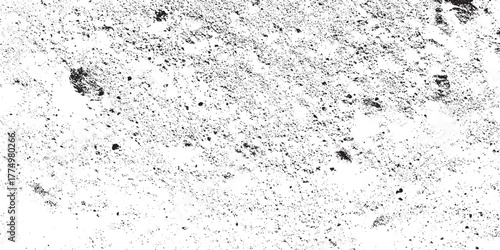 Distressed grunge background texture with grainy dust overlay.  Vector subtle grain texture overlay, grunge background ,dirt overlay or screen effect white dust and scratches on a black background