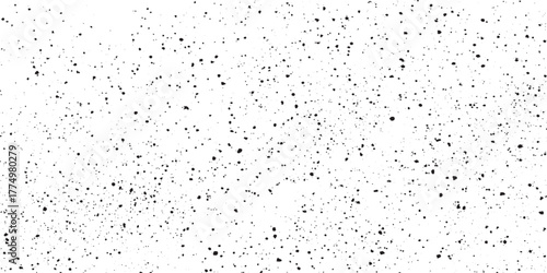 Distressed grain texture vector illustration dirt messy splash overlay and black and white  dot line grunge texture dust noise black and white texture vector. Distressed overlay texture,  Vector 