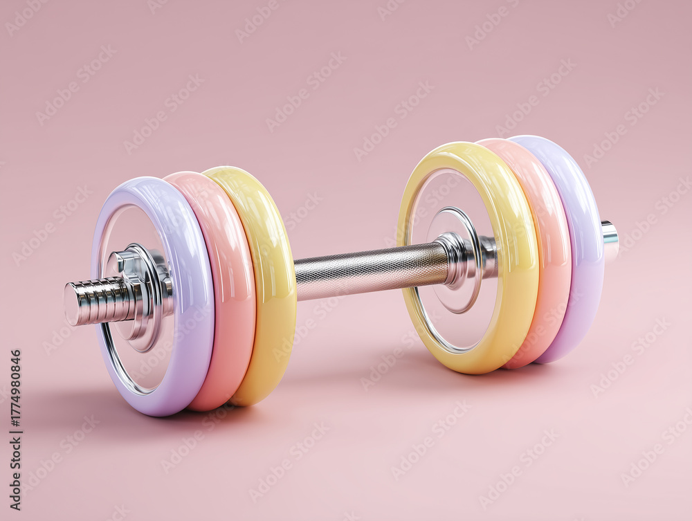 Obraz premium dumbbell isolated on white
