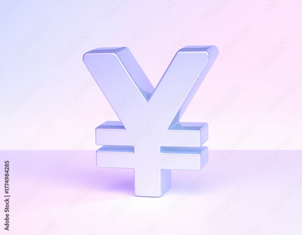 Obraz premium ミニマルで未来的な3Dオブジェクト記号 