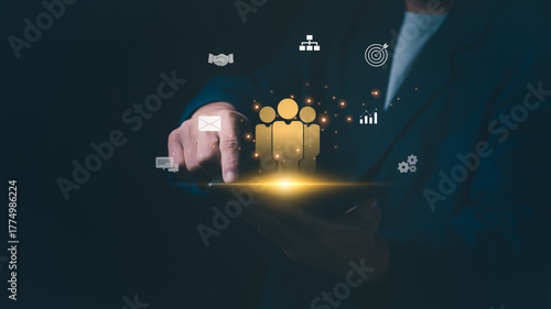 Human resource quality development and management with modern online technology for business promotion and reducing HR system complexity