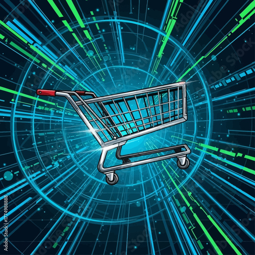 Digital Shopping Cart E-commerce and Online Deals in the Cybernetic Age